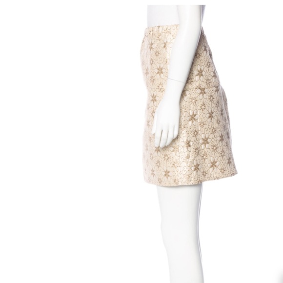 Marni Gold Brocade Skirt NWT